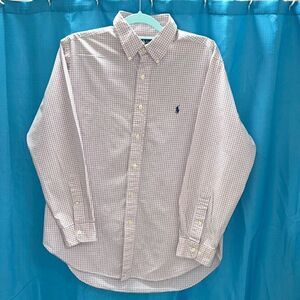Polo Ralph Lauren Casual Button Down shirt pink blue white